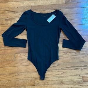 NWT Abercrombie & Fitch Black Bodysuit
